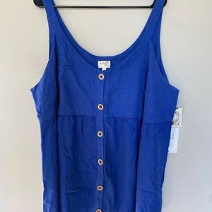 NWT TERRA & SKY SLEEVELESS BLUE SIZE 2X
